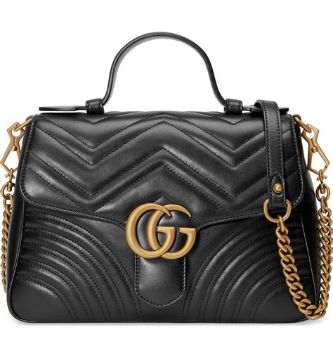 gucci marmont top handle bag